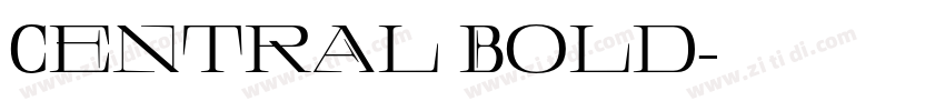 Central Bold字体转换